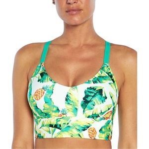 NWOT WILDFOX Sweat Palm and Pineapple Sports Bra size S